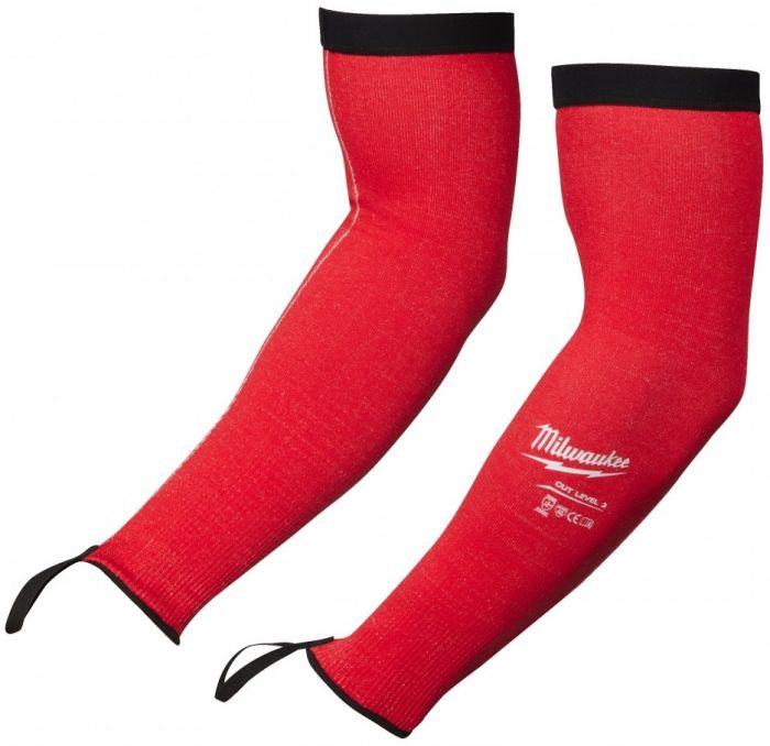 Нарукавники робочі Milwaukee, високоеластичний нейлон, 40см, червоний