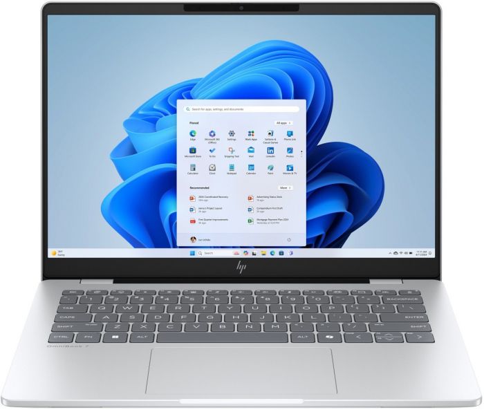 Ноутбук HP OmniBook 7 14-fr0000ua 14" 3K OLED, Intel U7-255H, 32GB, F1024GB, UMA, Win11, сріблястий