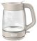 Електрочайник Tefal Morning Glass Kettle, 1.7л, скло, з підсвіткою, бежевий