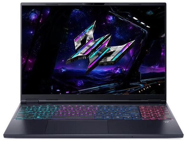Ноутбук Acer Predator Helios Neo 16 AI PHN16-I71 16" WQXGA IPS, Intel U9-290HX, 32GB, F1TB, NVD5060-8, Lin, чорний