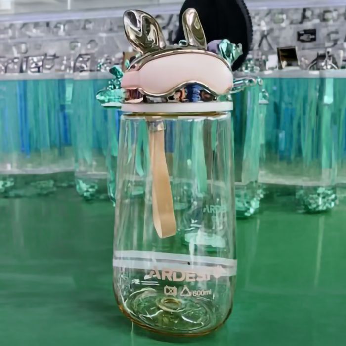 Пляшка для води ARDESTO Bunny 600мл, пластик, жовтий