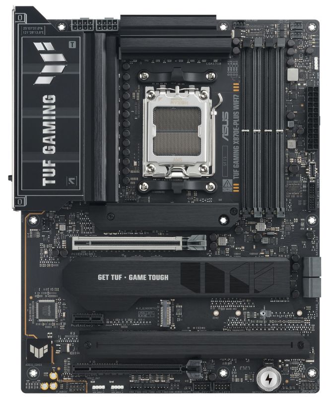 Материнcька плата ASUS TUF GAMING X870E-PLUS WIFI7 sAM5 X870E 4xDDR5 M.2 HDMI WiFi BT ATX