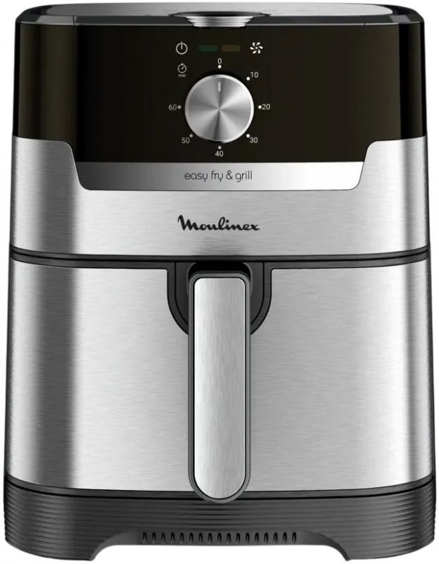 Мультипіч Moulinex EasyFry&Grill, 1550Вт, чаша-4.2л, механічне керув., пластик, сірий