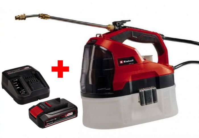 Обприскувач акумуляторний Einhell GE-WS 18/35 Li Kit PXC 18В акб 1х2.5А·год 3.8л 1л/хв ЗП 2.2кг