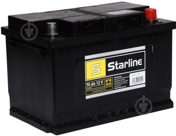 Акумулятор Starline 12В 70А·год 640A R+ (BA SL 66P)