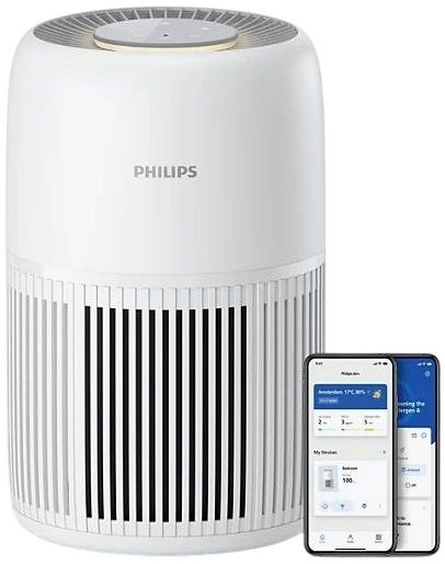 Очисник повітря Philips PureProtect Lite Series 700, 72м2, 180м3/год, управл.смартфон., дисплей, HEPA +вугільний фільтр+ попередній, 4 режими, підсвітка, білий