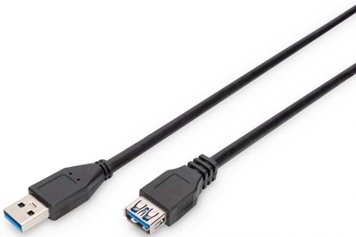 Кабель ASSMANN USB 3.0 (AM/AF) 1.8м, чорний