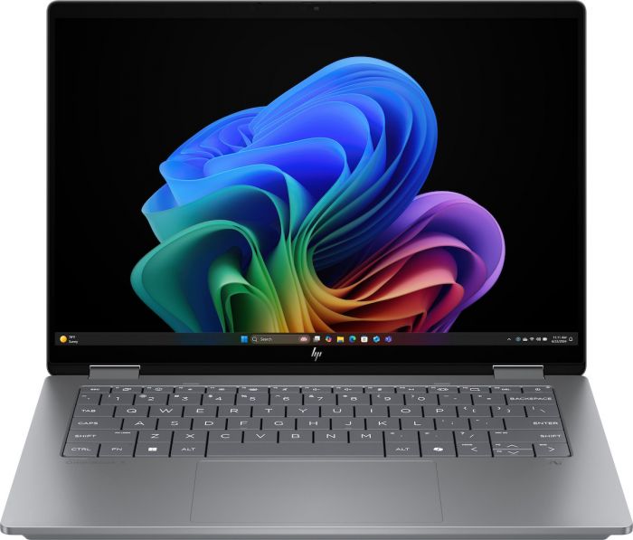 Ноутбук HP OmniBook X Flip x360 14-fk0000ua 14" 3K OLED Touch, AMD AI 7 350, 32GB, F1024GB, UMA, Win11, сірий