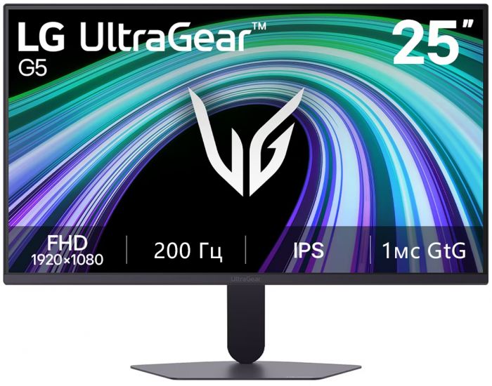 Монітор LG 24.4" 25G523B-B 2хHDMI, DP, Audio, IPS, 200Hz, 1ms, sRGB 99%, G-SYNC, FreeSync, HDR10
