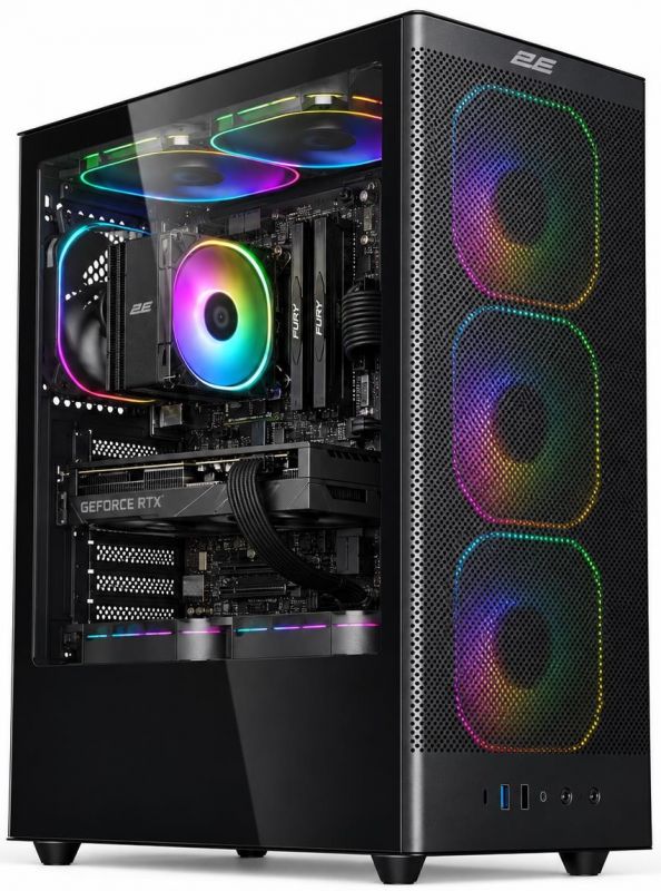 Комп’ютер персональний 2E Rational AMD R5-7500F, 16Gb, F512GB, NVD5060TI-8, B650, V8210B, 650W, Win11PE