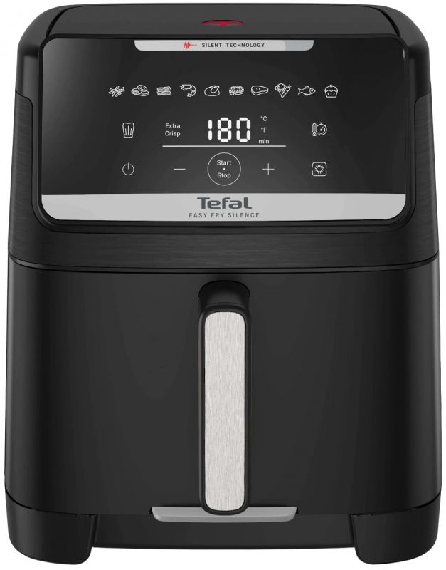 Мультипіч Tefal Easy Fry Silence XXL, 1800Вт, чаша-7л, сенсорне керув., 10 програм, пластик, чорний