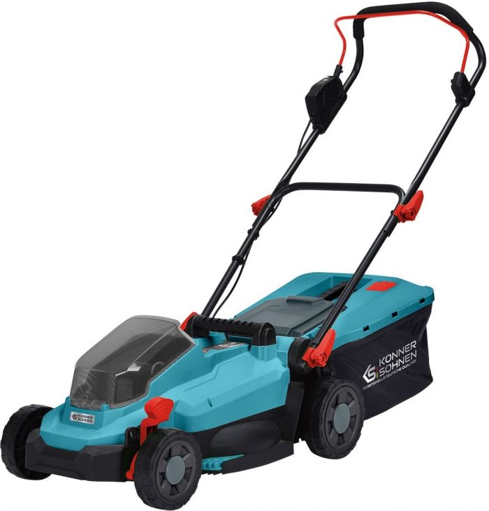 Газонокосарка акумуляторна Konner&Sohnen KS 33LM-20V 20В 33см 30л 25-75мм 14кг без АКБ та ЗП