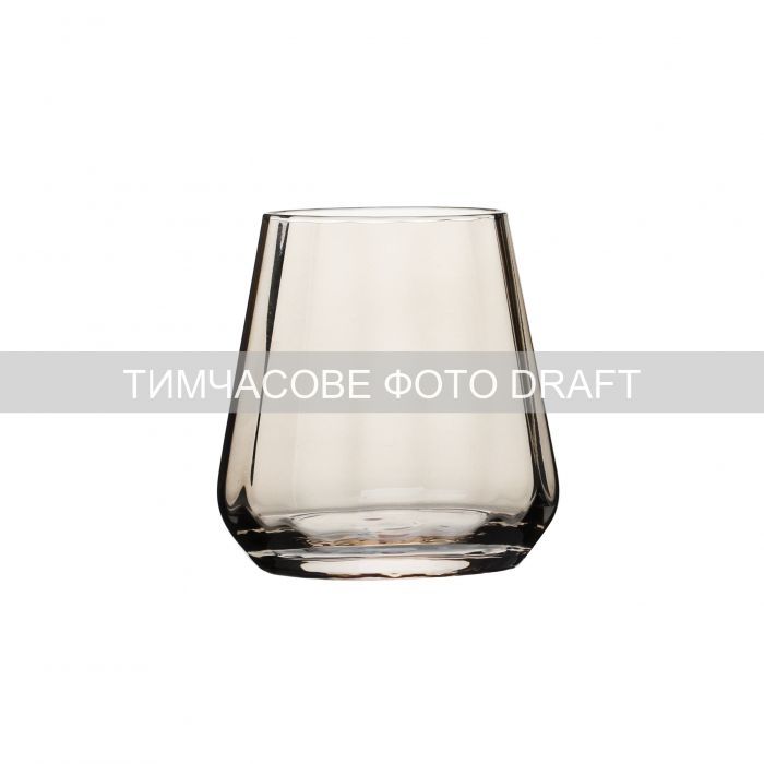 Набір склянок низьких Ardesto Black Mars Altair 420мл, 2шт, скло, золотистий Набір склянок низьких Ardesto Black Mars Altair 420мл, 2шт, скло, золотистий