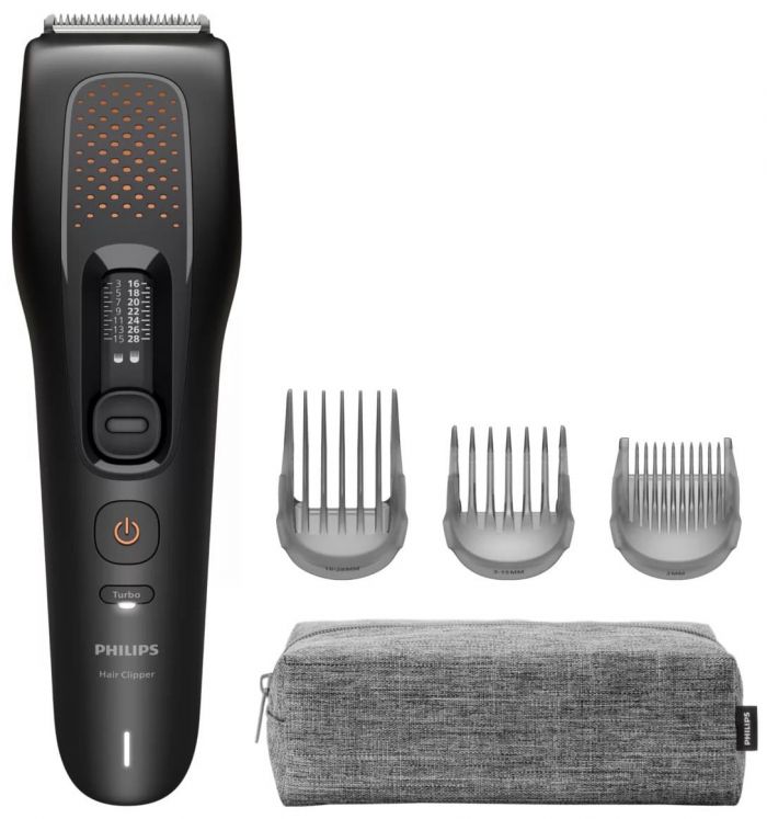 Машинка для стриження  Philips Series 7000, акум., роторний мотор, насадок-3, кейс, сталь, чорний