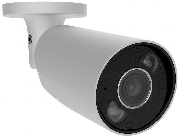 IP-Камера дротова Ajax BulletCam HL white, 5мп, 2.8мм, гібридне підсвічування IR 35м, білий Led 50м, Poe, True WDR, IP 65,  аудіо, кут огляду 100° до 110°, вулична, біла