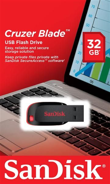 Накопичувач SanDisk   32GB USB Cruzer Blade